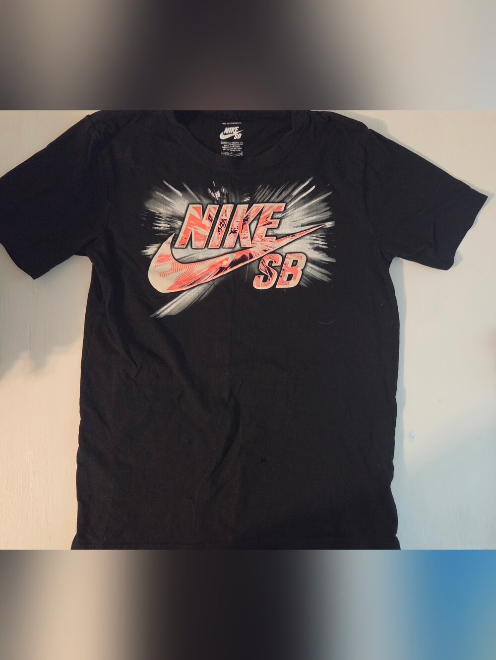 Nike SB Black Graphic Logo Tee Youth Large 12-13
